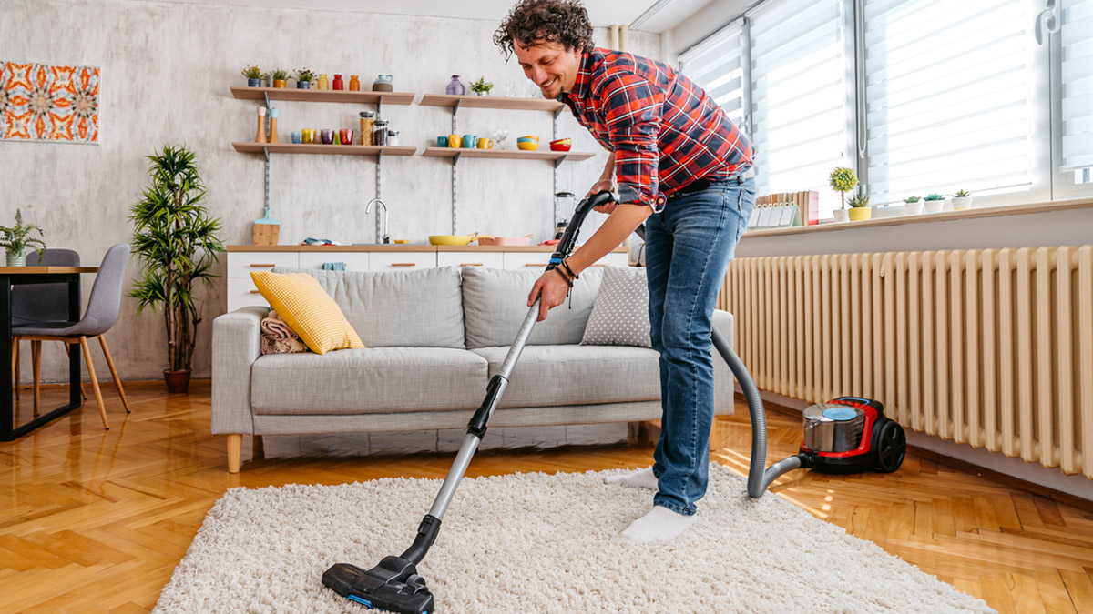 Stofzuigen met een sledestofzuiger zonder zak